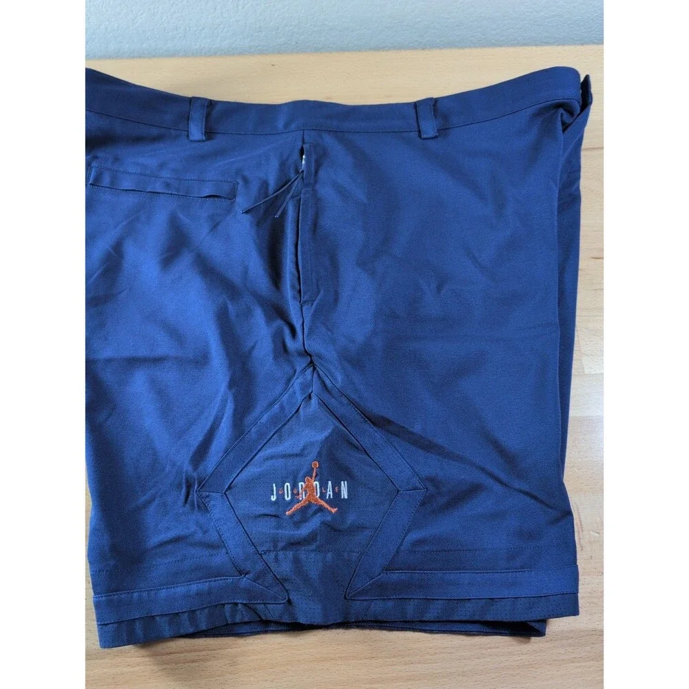 NIKE Jordan X Eastside Golf Shorts Mens Size 42 Navy Blue Diamond Design